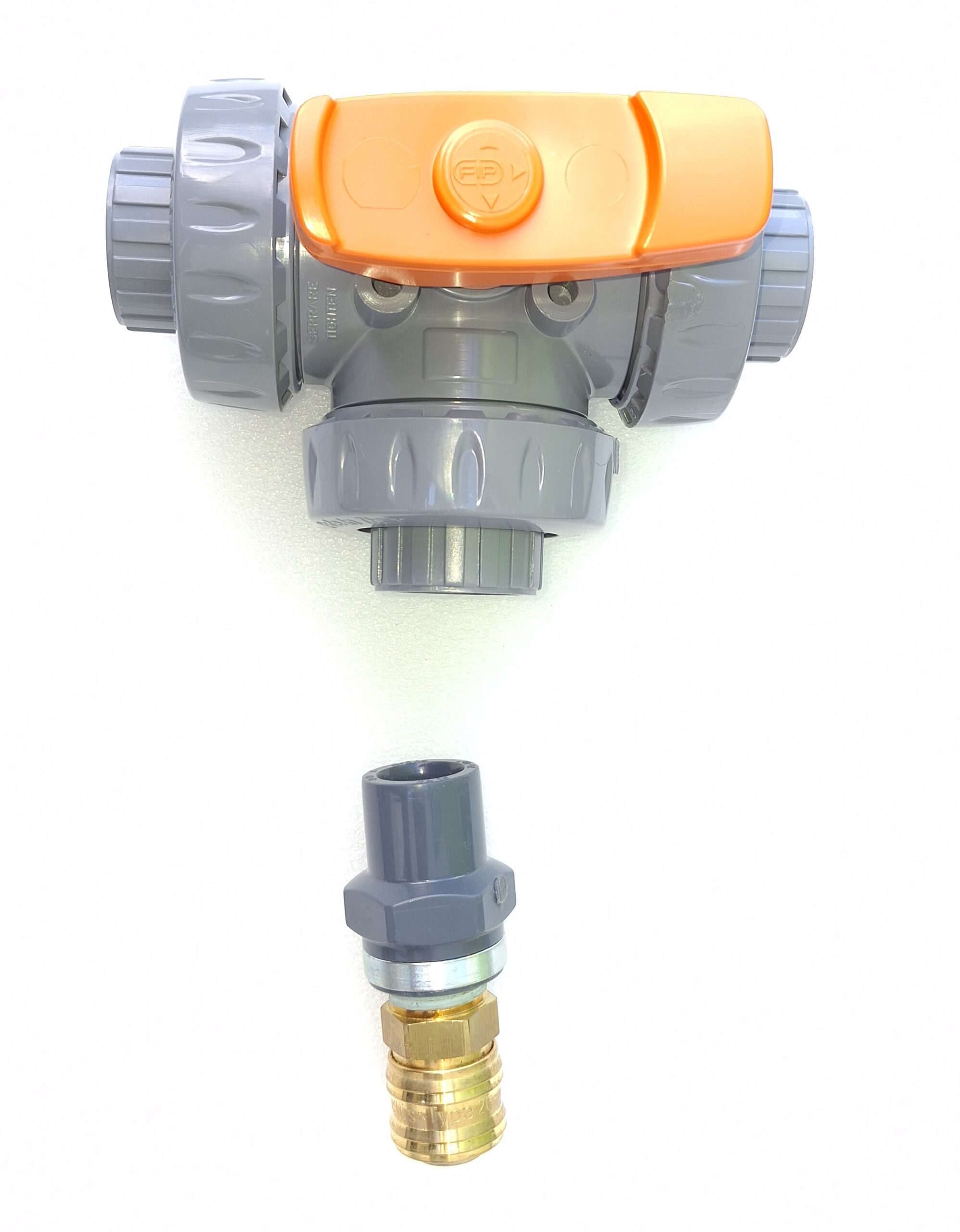 Bild vom ABS 3 Wege Hahn in Einzelteilen