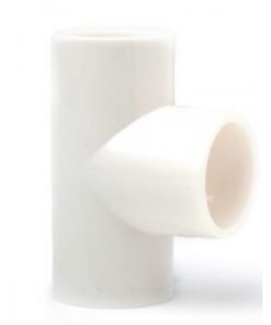 Weißes ABS T-Stück 25mm PIP-008-W