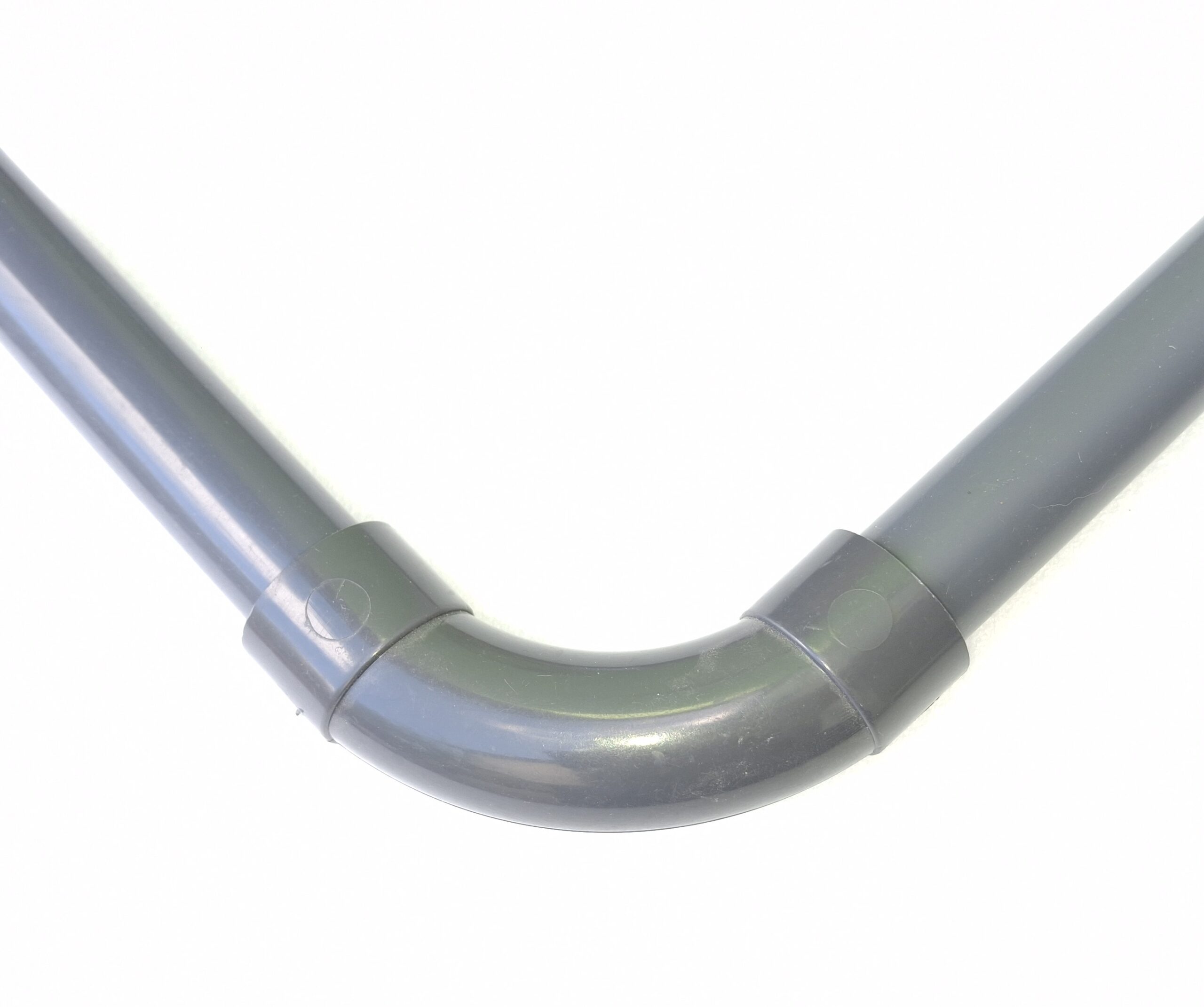 Beispielanwednung ABS Langer Bogen 25mm grau PIP-005-G