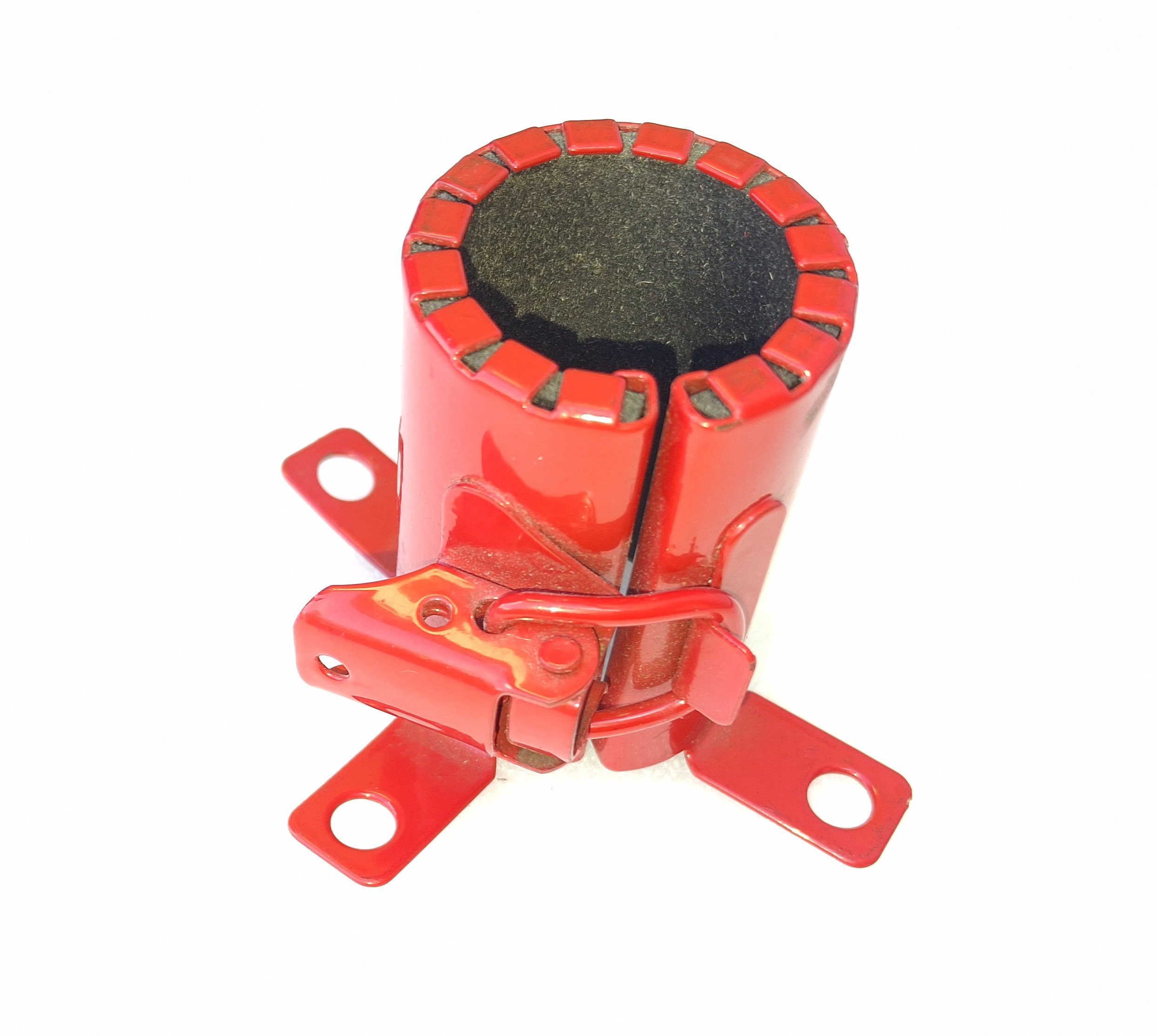 Vorderansicht von der ABS Anschwellende 2h Feuermanschette 25mm rot PIP-020